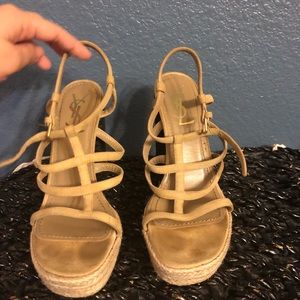 Ysl Yves Saint Lauren nude espadrille